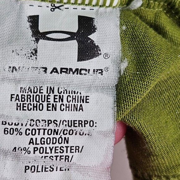 Under Armour Mens T-Shirt Size L Green Camo Graphic Charged Hunting Short Sleeve - Picture 7 of 10